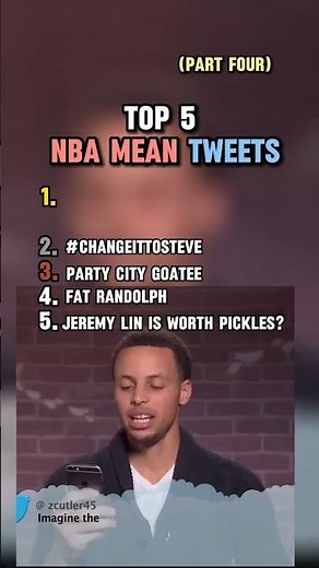 Top 5️⃣ NBA Mean Tweets PART 4 #shorts