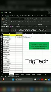 Regex formula in Excel | Excel tips and tricks #excelshorts