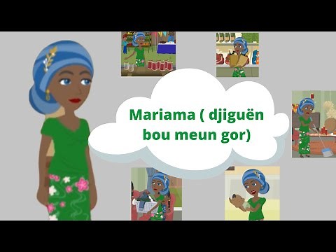 Dessin animé en Wolof( leep)Mariama (histoire, conte , histoire africain et sénégalais en Wolof)