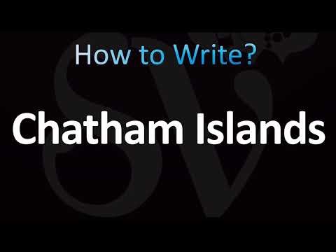 How to Pronounce Chatham Islands (CORRECTLY!)