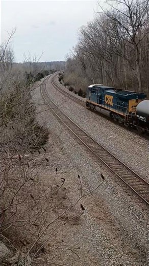 CSX m353 (Southbound) sneaking up fast on me again. #train #csx