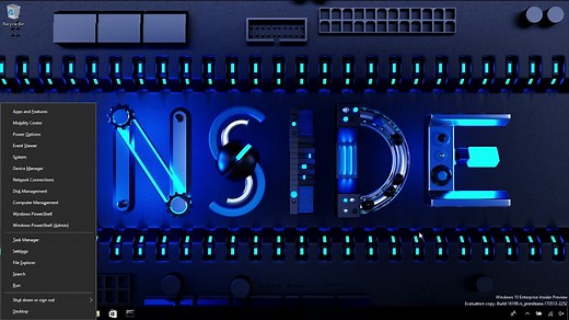 Windows-X Menu