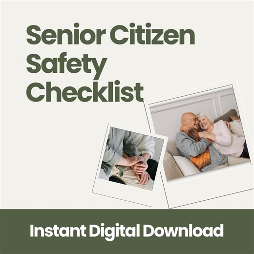 Senior Safety Checklist Printable PDF | Home Safety for Elderly | Fall Prevention & Emergency Preparedness | Caregiver Resource - Etsy