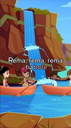 Rema Tu Bote / Row Your Boat in Spanish & English #cancionesinfantiles #kidssongs #learnspanish