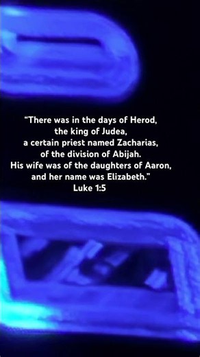Zacharias, of the division: Abijah. His wife: of the daughters of Aaron Elizabeth. Luke‬ ‭1‬:‭5‬ ‭