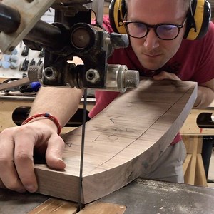Build you own rocking chair course - Day 5 Cutting headrests, mounting rockers and fitting back supports 👍 #woodworking #chair #rockingchair #woodshop #bandsaw #festool #saw #chairmaker #router #shoplife #woodwork #woodworks #wood #woodschool #handmade | Canadian Woodworks - Custom made furniture