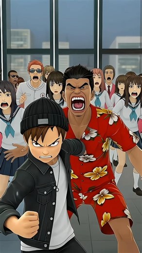 Yuta vs Yakuza Gang 😱🔥 | Sakura School Simulator #Shorts