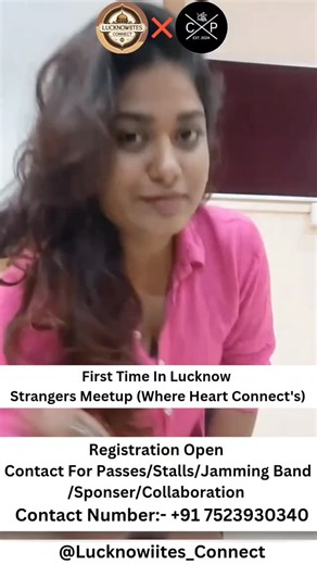 LUCKNOWIITES CONNECT on Instagram: "Valentine Special aa raha hai… Aur is Valentine Week, Lucknowites Connect lekar aa raha hai ek super exciting event… “Strangers Meetup — Where Hearts Connect!” Yes! This time Lucknowites Connect × The Cafe Perch milke organize kar rahe hain ek unique event jaha strangers banenge friends… aur shayad kuch aur bhi! 😉 Event ke highlights: ✨ Strangers Pair Games ✨ Sufi & Jamming Night ✨ Refreshments ✨ Speed Dating ✨ Dance & Singing Competition ✨ Truth–Dare–Situati