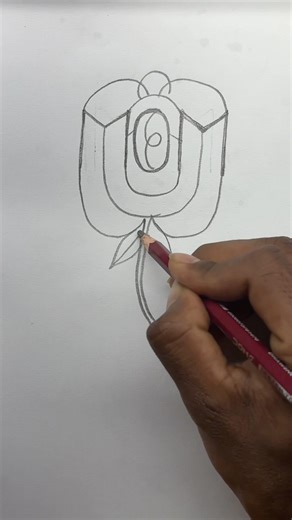 How to draw a rose step by step for beginners very easy ll #shorts