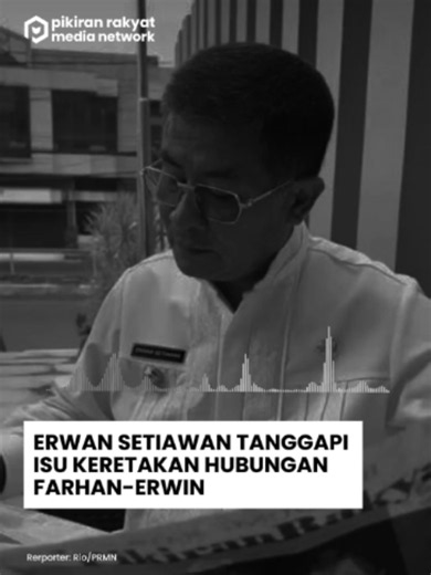 Erwan Setiawan Tanggapi Isu Keretakan Hubungan Farhan-Erwin Wakil Gubernur Jawa Barat, Erwan Setiawan, angkat bicara menanggapi isu keretakan hubungan yang menerpa Wali Kota Bandung Farhan dan Wakil Wali Kota Bandung Erwin. Erwan meminta kedua pemimpin tersebut segera duduk bersama dan menurunkan ego masing-masing demi kepentingan masyarakat. Menurut Erwan, jalannya roda pemerintahan merupakan satu kesatuan paket kepemimpinan yang dipilih langsung oleh rakyat. Oleh karena itu, ketidakharmonisan 