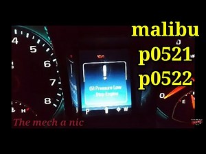 2013 - 2016 malibu oil pressure sensor P0521 P0522