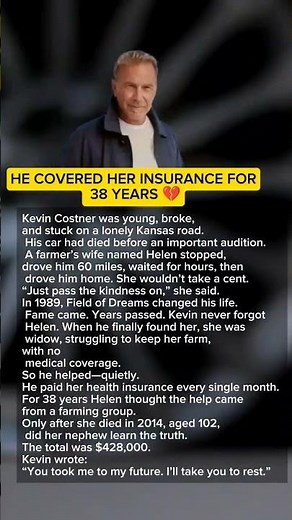 HE COVERED HER INSURANCE FOR 38 YEARS 💔#actor #hollywood #actor