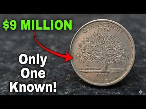 Don't Spend These 1999 Connecticut State quarters Look Ordinary....One Is Now Worth Over $475,000
