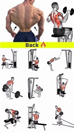 Back workout day 💪🔥 Build strength