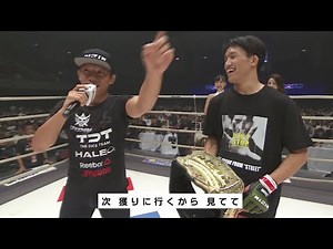 堀口恭司がリングに乗り込み朝倉海に宣戦布告