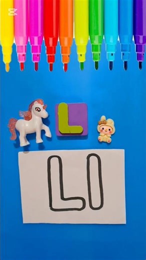 Learn the letter Ll with fun colors and drawing! 🎨✨ #drawing #letterc #abcd