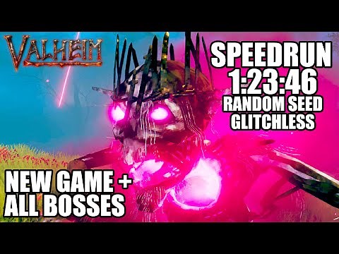 Valheim NG+ RSG All Bosses Speedrun Former World Record - 1:23:46