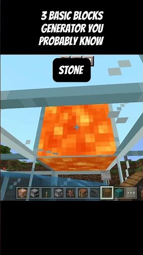 3 Basic Blocks Generator You probably know #minecraft #shorts