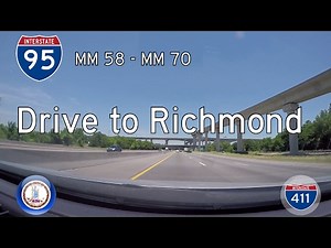Interstate 95 - Mile 58 - Mile 70 - Virginia | Drive America's Highways 🚙