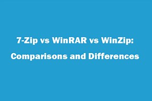 7-Zip vs WinRAR vs WinZip : 비교 및 ​​차이점 - Minitool 뉴스 센터