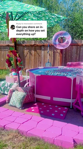 Creating a Pink Pool Barbie Oasis | Pool Decor Ideas