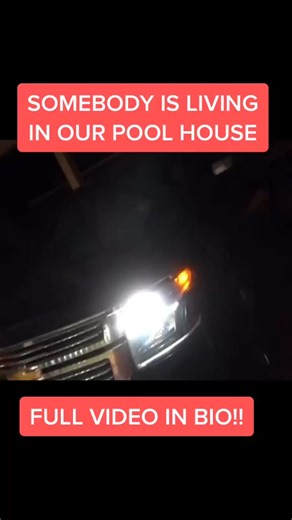 Somebody is living in our pool house... full video in bio! Like for more#274 | Kidbehinda Camera