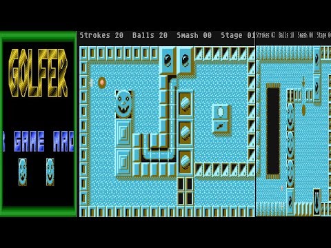 ATARI 8BIT XL XE Golfer v3 NICE MINI GOLF WITH ENEMIES 400 800 600 1200 1400 1450 ATARIMANIA COMSITE