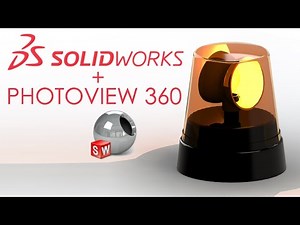 SOLIDWORKS - PHOTOVIEW 360 - Animating a Rotating Beacon (Siren) - #CADModelOfTheDay