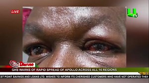 Ghana Health Service (GHS) warns of the rapid spread of Apollo across all 16 regions. #UTVNews