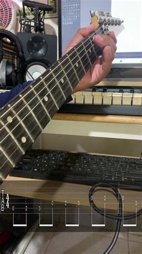 A Natural Minor Scale (Open Position) #guitarscales #guitar #guitartutorial #guitartabs