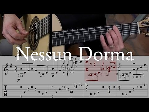 Nessun Dorma (Puccini) - Full Tutorial with TAB - Classical Guitar