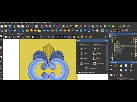 Small decor 3D design |Artcam 2018 Tutorial | Artcam 2018 #artcam2018 #woodworking ‪@WoodArtSkillCNC‬