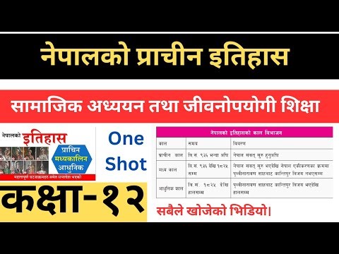नेपालको प्राचिन इतिहास कक्षा १२|| nepal ko prachin itihas class 12 || class 12 social model question