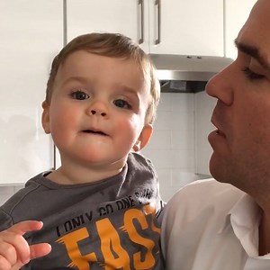 6M views · 199K reactions | Learning to talk is always so magical!  What was your baby's first word? | Kids Say | Facebook