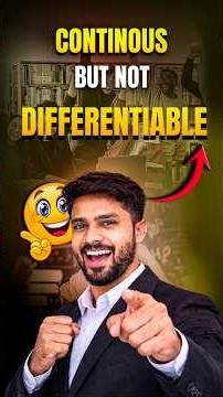 Solve Non-Differentiability in 10 Seconds! 🔥 | IIT JEE Maths Trick||Sagar Sir