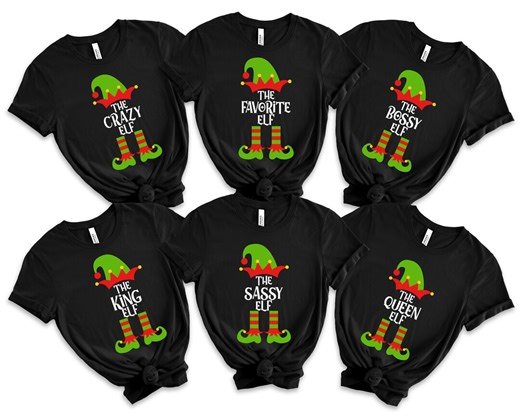 Custom the Elf Shirt, Custom Elf Shirt, Christmas Family Matching, Funny Christmas Shirt, Christmas Elf Shirts,christmas Family Matching Tee - Etsy