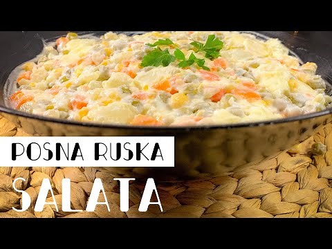 Posna Ruska Salata - Russian Salad - CooKing Recepti
