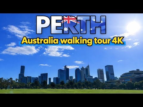 Perth City Centre Walking Tour 4k