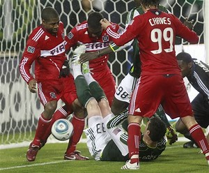 First victory, reliable rain baptize MLS Timber's home opener