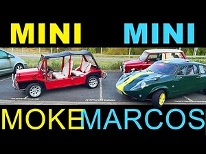 Driving behind MINI MOKE & MINI MARCOS To Classic Car Show (Mini 850 POV)