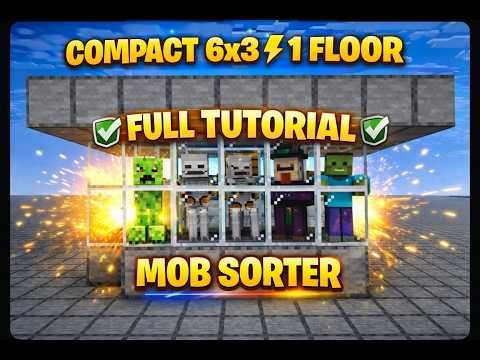 Minecraft Compact Mob Sorter Tutorial