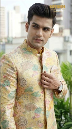 Designer Sherwani with Artistic Detailing for Grooms