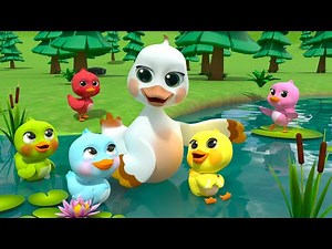 5 Little Ducks (Learn Colors Song) 🦆🌲🌈 + MORE Lalafun Nursery Rhymes & Kids Songs