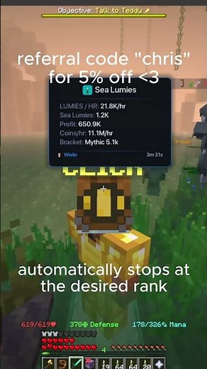 Wielix Client I Hypixel Skyblock I Sea Lumies Macro