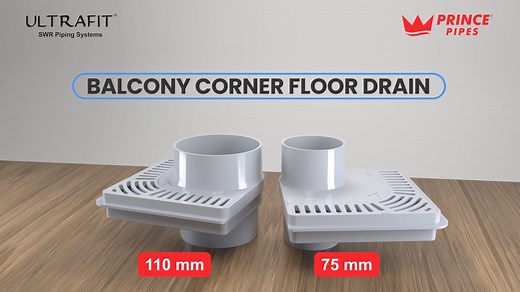 Struggling with clogged balcony drains? Hair, dirt, and water stains making your balcony a mess? It’s time for a smarter solution – Prince Pipes Balcony Corner Floor Drain, designed to keep your balcony clean and hassle-free. Why Choose Prince Pipes Balcony Drain? - Easy Cleaning: Removable middle grating makes clearing clogs simple and quick. - Fast Draining: A specially designed spigot ensures water flows smoothly, preventing pooling. - Durable Design: Built to last, keeping your balcony neat