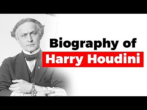 Biography of Harry Houdini, Great magician and famous for his sensational escape acts