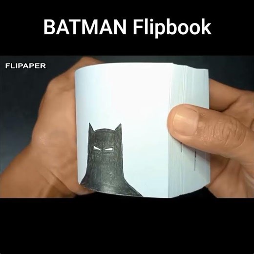 How to Make An Andymation's BATMAN Flipbook #flipbook #batman #darkknight #flipbookanimation