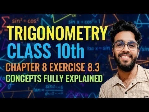 Trigonometry Class 10th Chapter 8 Exercise 8.3 All Concepts Formulas Explained by sciencewithprince