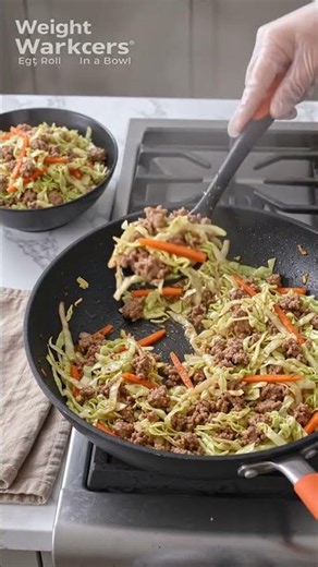 🥬 Weight Watchers Egg Roll in a Bowl #healthyrecipesforweightloss #subscribersyoutube