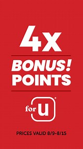 Earn 4x Bonus Reward Points with Shaw's for U™! Look for the 4x Reward Points shelf-tags on items throughout the store and earn points automatically. Download the Shaw's app to sign up today for FREE. 👉 http://ms.spr.ly/6189looCJ 🛒 | Shaw's Supermarket